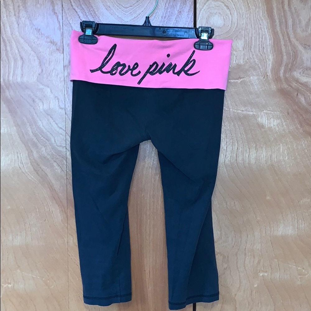 Cropped PINK Workout Leggings